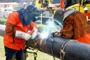 Welding work